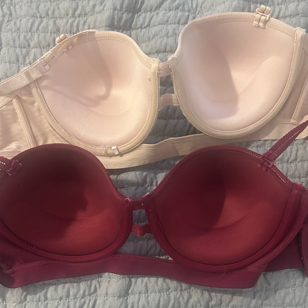Cato Women's Bras - Cream and Red